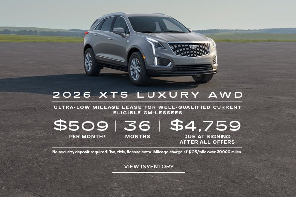 2026 XT5 LUXURY. Ultra low mileage lease for well qualified current eligible GM lessees. $509 per...